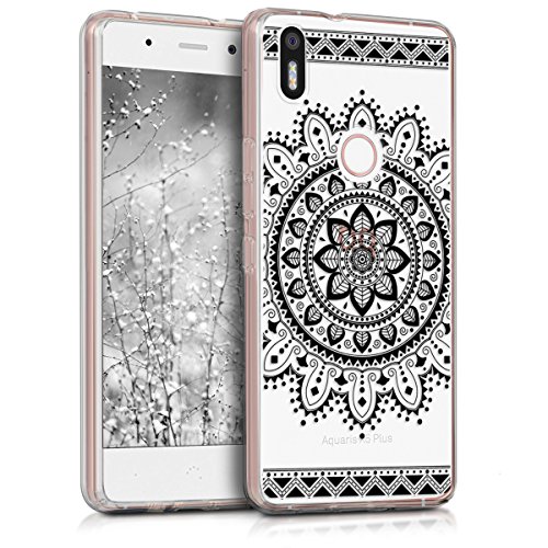 kwmobile Funda para bq Aquaris X5 Plus - Carcasa de TPU para m vil y dise o de Flores Aztecas en Negro Transparente reviews kwmobile Funda para bq Aquaris X5 Plus - Carcasa de TPU para m vil y dise o de Flores Aztecas en Negro Transparente