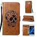 Produktbild Samsung Galaxy S7 Edge (5.5 Zoll) Tasche , Magnetverschluss hülle Stil PU Leder Schutz hülle Handyhülle Premium Geldbeutel Schale Kunstleder Lederhülle Flip Case im Bookstyle mit Standfunktion und Kartenfächer Klapptasche Die Hohe Anfire der Qualität Cover für Samsung Galaxy S7 Edge G935F - braun