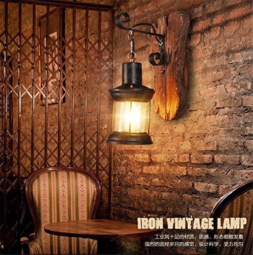 ShengYe Modern Vintage Sconce Wall Light Wall Lamp Retro glass wall lamp bar industrial club bar foot boat wooden wall lamp