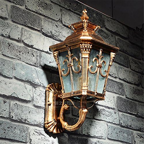 BJHSADD  The outdoor balcony doors wall lights waterproof continental villa exterior terrace courtyard the ancient Roman lamp outdoor wall lamp