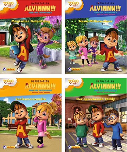 Preisvergleich Produktbild 4er Alvinnn!!! und die Chipmunks 1-4 (Nelson Mini-Bücher)