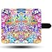 Produktbild Genius Unicorn Collage My Little Pony Cartoon Sticker Bomb Faux Leather Magnetic Clasp Holder Phone Case Cover for iPhone 7 Plus