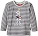 SALT AND PEPPER Baby Boys B Longsleeve Hero Stripe Striped Crew Neck Long Sleeve Shirt, Grey (grey-melange 203), 12-18 Months (Manufacturer size: 86)