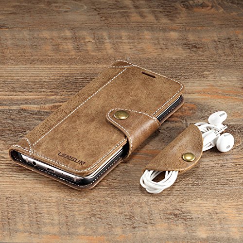 Funda Galaxy S7 Edge Lensun Funda de Cuero Genuino para Samsung Galaxy S7 Edge 5 5 con Cartera para Tarjetas y Cierre Magnetico - Caf S7E-GT-CE reviews Funda Galaxy S7 Edge Lensun Funda de Cuero Genuino para Samsung Galaxy S7 Edge 5 5 con Cartera para Tarjetas y Cierre Magnetico - Caf S7E-GT-CE
