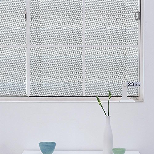 Yahee 5m Fliegengitter Gewebe Insektenschutzgitter Insektenschutzgewebe für Fenster und Türen aus Fiberglas, Schwarz (S_500*100cm) - 3