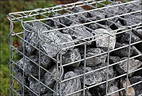 [pro.tec] 1x Gabione (100 x 100 x 30 cm) Steingabione / Steinmauer / Steinwand / Spalier / - 6