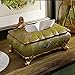 Produktbild CKH American Land handbemalte Blumen und Vögel Tissue Box Dekoration Home Wohnzimmer gemalten Serviette Box Display ( Color : Green )