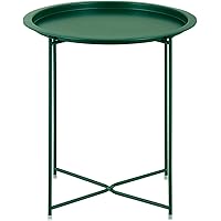 casamia Beistelltisch Gartentisch Balkon Tisch Terassentisch rund Alberta Metall wetterfest zusammenklappbar Farbe…