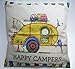 Produktbild 1 Kissenhülle Wohnwagen Happy Camper 44 x 44 cm Kissenbezug Wohnen Deko GBUS C36
