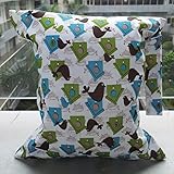 Baby Kleinkind Wasserdichtem Reißverschluss Wiederverwendbare Stoff Windel Tasche Vogel und Haus Muster - 3