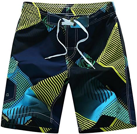 Men's Printing Quick Dry Beach Board Shorts Swim Trunks