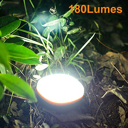ThorFire LED Campinglampe Laterne Arbeitsleuchte Taschenlampen Notfallleuchte 180LMMini Zeltlampe mit 4 Leuchtenmodi Haken und Magnet Basis, Eignet für Ferien, Wandern, Angeln - 6