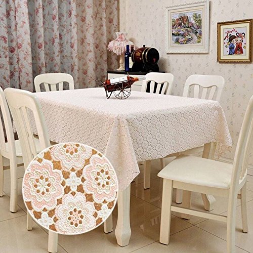 PhilMat PVC Rectanglar Waterproof Table Cloth Home Kitchen Picnic Washable Tablecloth