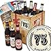 Produktbild 75. Geburtstagsgeschenk | Geschenk Box Bier | Bier Paket | INKL 3 Urkunden, 6 Geschenkkarten + Umschläge, Bier Bewertungsbogen