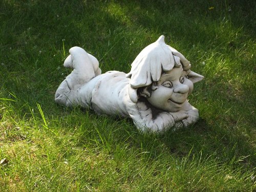 Steinfigur Zwerg Gnom Wichtel 07 FREDDI 44 cm ca.15 kg Frostfest Stein Nr.178 - 5