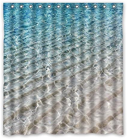 167 cm x183 cm (66 "x72") bathroom shower curtain, Sea water custom shower curtain, toilet polyester curtains.