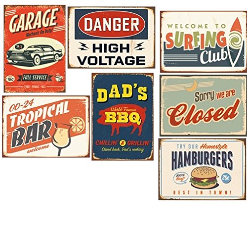 18x Stück Wandsticker Aufkleber Wand im Vintage Design - 2