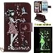 Produktbild Galaxy S3 lederhülle ledercase,Samsung Galaxy S3 Neo Luminous Leder Wallet Tasche Brieftasche Schutzhülle,Fanryn Schönes Mädchen und Katzen Muster Nacht Leuchtende Design Hochwertige PU Leder Flip Tasche Case Hülle im Bookstyle mit Standfunktion Kredit Kartenfächer für Samsung Galaxy S3 Neo GT-I9301 GT-i9300 (Braun)
