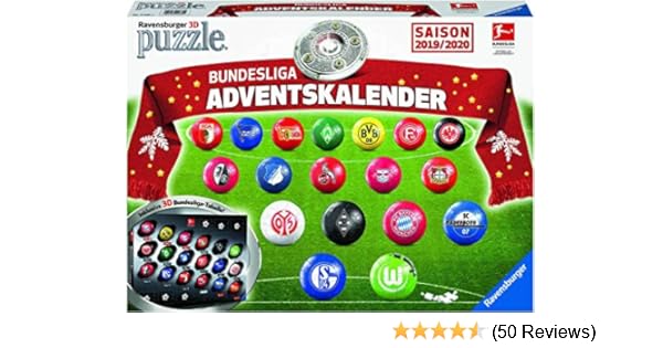 Ravensburger 11681 Bundesliga Adventskalender Saison 2019 2020