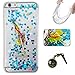 Produktbild für Apple iphone7 (4.7") Hülle, 3D Fließen Flüssig Schwimmend Treibsand Stern Bling Luxus Shiny Glanz Sparkle Kristall Crystal Bunte der Liebe Design zurück Tasche Schutzhülle für Apple iphone7 (4.7") Liquid Case +Staubstecker