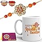TONKWALAS Mug , Rakhi, 1 Packet Roli Chawal - 1 Piece, Multicolour, 325 ml