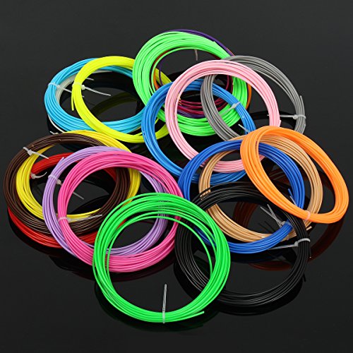 ELEGIANT Ink Filament ABS Filament 3D Stift Filament 20 Stück 1.75MM 5M 3D Print Filament 3D Printing Pen Supplies ABS Material 20 Farben Set für 3D Drucker Stift 3D Pen - 4