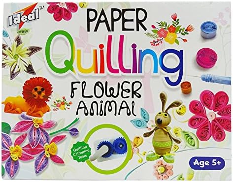 Ideal Paper Quilling Flower Animals Kit Children Creativity Game For 5+ Age Kids