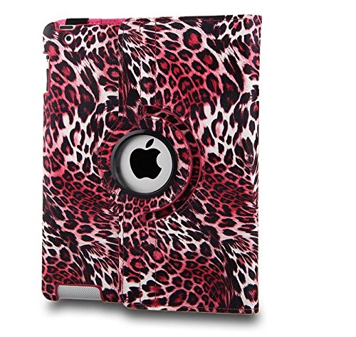 Revesun Schutzhülle, Leder, 360° drehbar, mit Ständer und automatischer Sleep / Wake-Funktion, für Apple ipad Air / ipad (6) (2) (Leopard) - 7