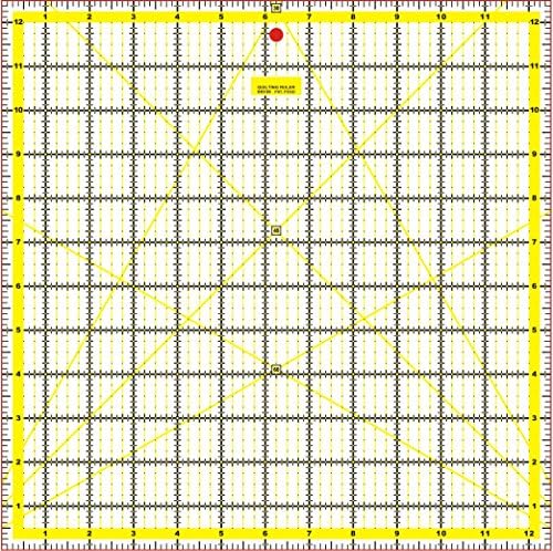 Quilting Patchwork Ruler Craft Square Imperial - 12.5" x 12.5"