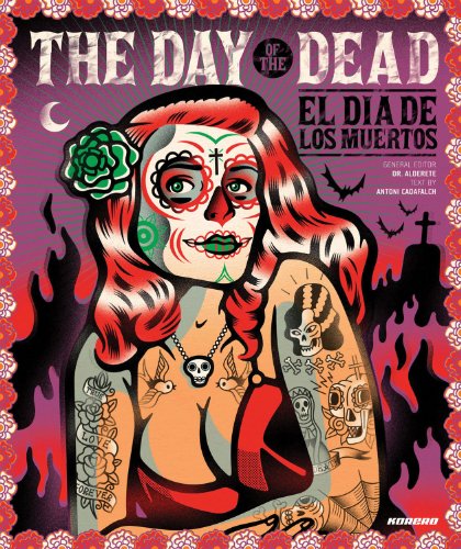 The day of the dead graphics, cartoons, symbols, installations and toys