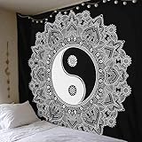 XHBHP Indien Bohème Mandala Tapisserie Tenture Murale Plage De Sable Jeter Tapis Couverture Camping Tente Voyage Yoga Matelas Mandala Tapisserie