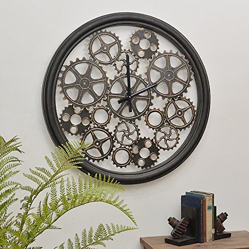 American retro iron wall decoration living room wall clock wall decoration wall decoration hanging on the wall decorations cafe and bar.