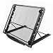 Produktbild Faltbarer Laptop Tablet Ständer, InGoo Laptopständer Mesh Belüftet Kühler Halter Verstellbarer Computer Halterung Stütze Ständer für Laptop, Notebook, iPad Mini, iPhone, Tablets(Schwarz)