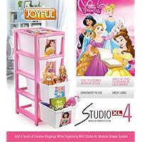 JOYFUL Studio 4 Xl(Extra large), Modular Drawer made of Virgin Plastic for Home, Office, Parlor, School, Doctors, Home…