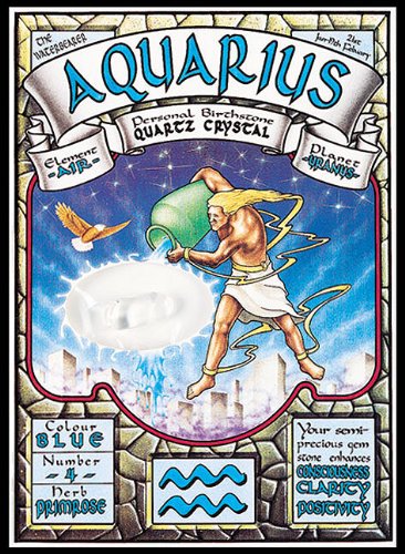 Preisvergleich Produktbild Aquarius [With Personal Birstone: Quartz Crystal] (Astrocards)