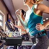 Teorder Laufgürtel Running Fitness Belt für Joggen,Outdoor Trekking,Sport Hüfttasche für iPhone 6/6s/7 Plus/Samsung Galaxy Handy, Lauftasche/Gürteltasche/Wasserdichte Fitness Gürtel / WaistPack Bauchtasche / Lauf und Sports Gürtel mit Hüfttasche / Laufen Handytasche, für Damen/Herren, mit reißverschluss,Reflektierenden Streifen,Built-in zwei Tasche(Schwarz) - 
