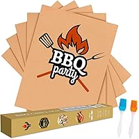 YRYM HT Grillmatte 5er Set BBQ Grillmatten und Backmatten 100% Antihaft - Leicht zu Reinigende und Wiederverwendbare…