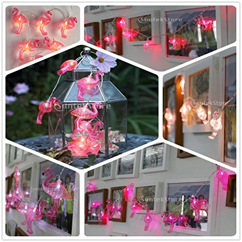 Flamingo Form Glühbirnen Lichterkette Schnur Licht Haus Party Weihnachten Dekor 1.5m - 9