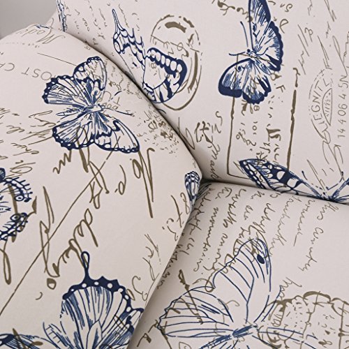 MagiDeal 1-Sitz / 3-Sitzer Modern Stretch Sofabezüge Sofahusse Couch Sofa Husse Wohnzimmer Haus Dekoration , Farben und Größe Auswählbar – Schmetterling , 190-230cm - 5