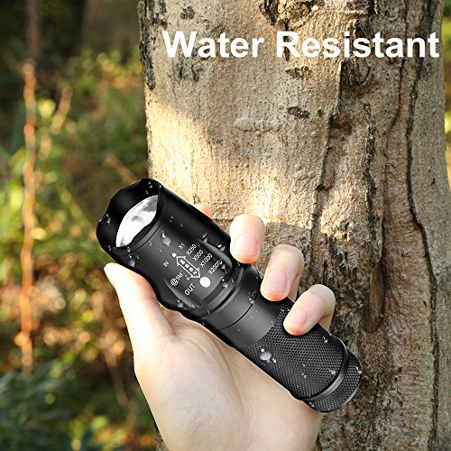 BAKTH Super Helle CREE XML T6 LED Taschenlampe, Einstellbarem Fokus, Wasserdicht Zoombar Taschenlampen für Camping, Wandern, Radfahren und andere - 5