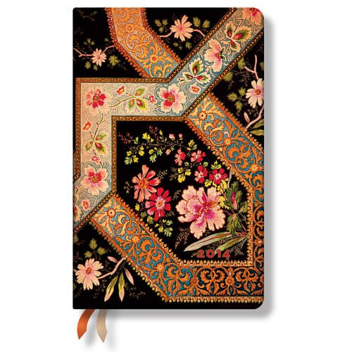 Download Filigree Floral Ebony 2014 Diary Maxi (Horizontal)