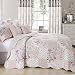 Produktbild Patchwork-Decke bestickt gesteppte Tagesdecke erhältlich in Einzel-, Doppel-, King- und Super-Kingsize in unterschiedlichen schönen Farben, 100% Baumwolle, Textil, meadow, King Size