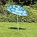 Produktbild Strand Sonnenschirm 180cm blau mit Knick Gelenk, UV Schutz 40+: Strandschirm Beach Schirm Sonnenschutz Balkon Sonnendach