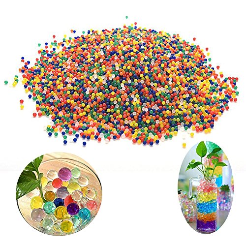Smilucky 20 Beutel/4000PCS Wasserperlen Gelperlen Aquaperlen Deko Aqualinos Hydroperlen Für Die Bewässerung Der Pflanzen Hochzeit und Möbel Dekoration Kinder Spielzeug