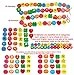Toys of Wood Oxford Jumbo Wooden Threading Beads Alphabet Blocks and Number Blocks 46 pieces in a bag