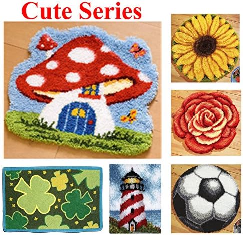 BYT collection 32 Models Latch Hook Kit Rug Making Crafts 21 inch X 15 inch Cute416