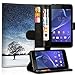 Produktbild Wallet Book Style Flip Handy Tasche Case Schutz Hülle Schale Motiv Etui für Sony Xperia Z1 - Variante UMV28 Design4