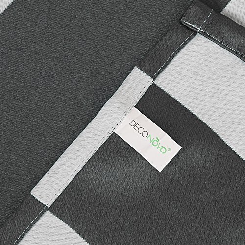 Deconovo Gardinen Blickdicht Ösen Gardinen Schlafzimmer Vorhang Blickdciht 175×140 cm Dunkelgrau 2er set - 5
