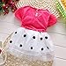 Toddler Baby Girls Princess Party Bubble Sleeve Bowknot Dot Tulle Dress