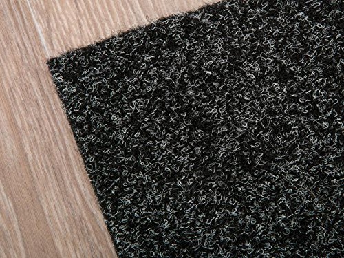 Premium Kunstrasen Rasenteppich PARK mit Noppen in Meterware – Anthrazit, 1,33m x 2,50m ✓ Vlies-Kunstrasen mit Drainagenoppen ✓ Robust ✓ Pflegeleicht & Strapazierfähig & weiche Vlies-Oberfläche | Kunstrasenteppich - 3